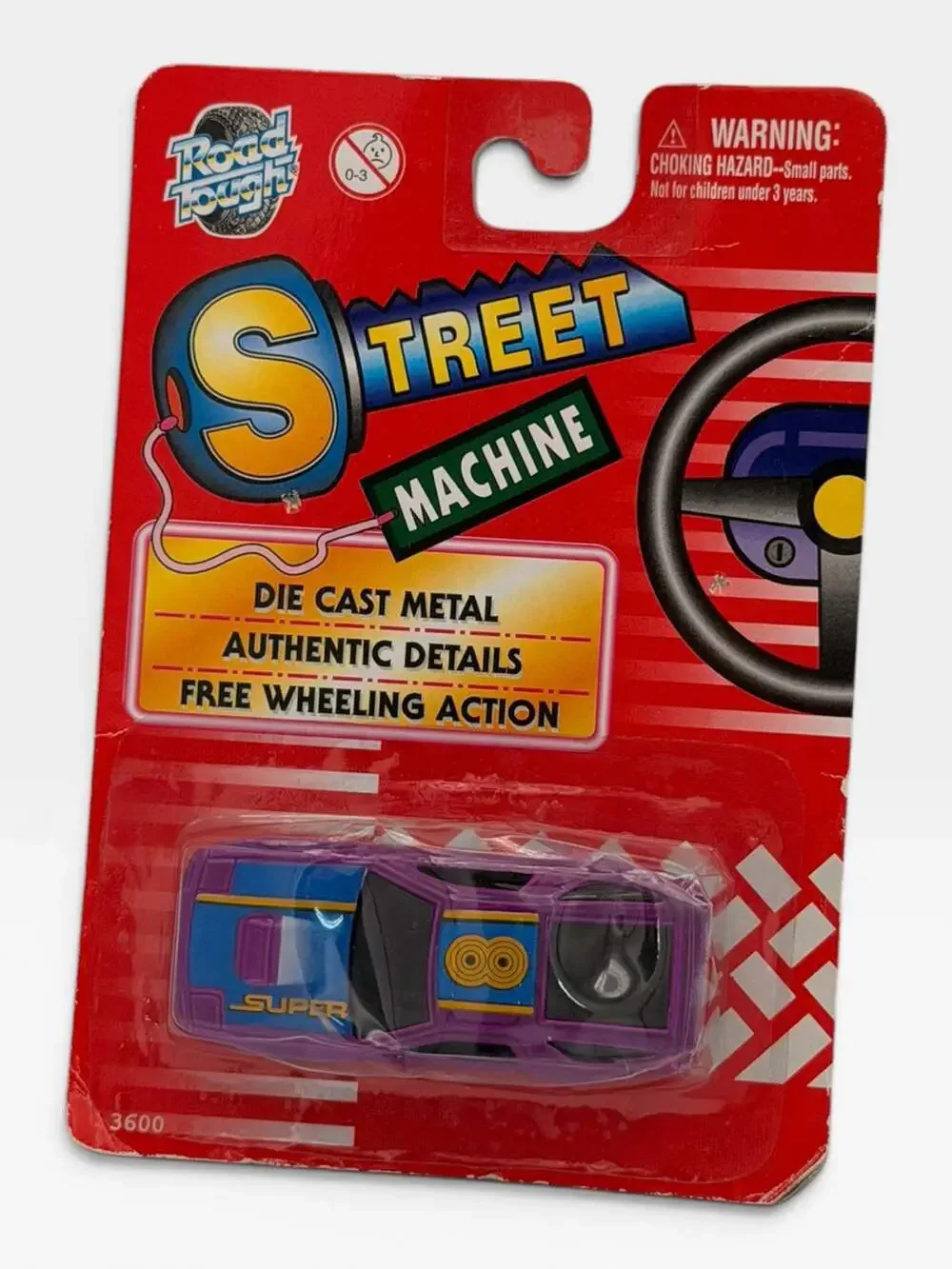 Road Tough Street Machine Die Cast Metal Toy Car No. 3600